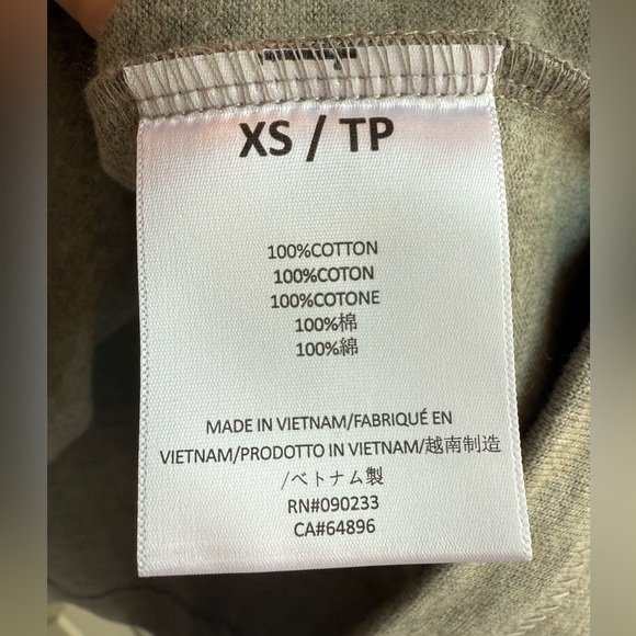 Fear of God Essentials Dark Heather Oatmeal Heavy Football T-Shirt - Men’s XS - Picture 8 of 9